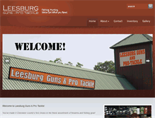 Tablet Screenshot of leesburgguns.com